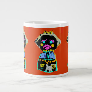 Autumn doll giant coffee mug