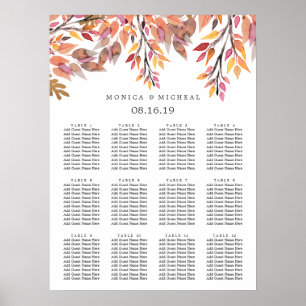 Autumn Dream Wedding Seating Chart