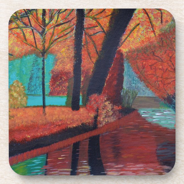 Autumn Dreams Beverage Coaster (Front)