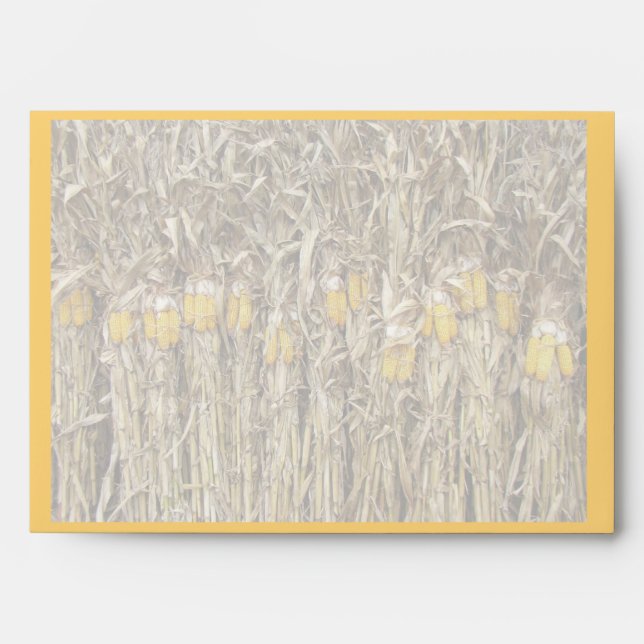 Autumn Dried Corn Stalk Decorations Envelope (Front)
