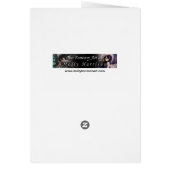 Autumn Drifting Gothic Fairy Fantasy Art Card (Back)