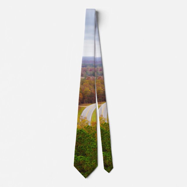 Autumn Drive Pano Neck Tie (Front)