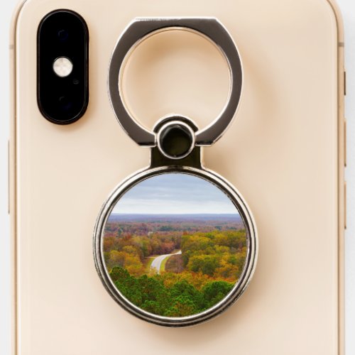 Autumn Drive Pano Phone Ring Stand