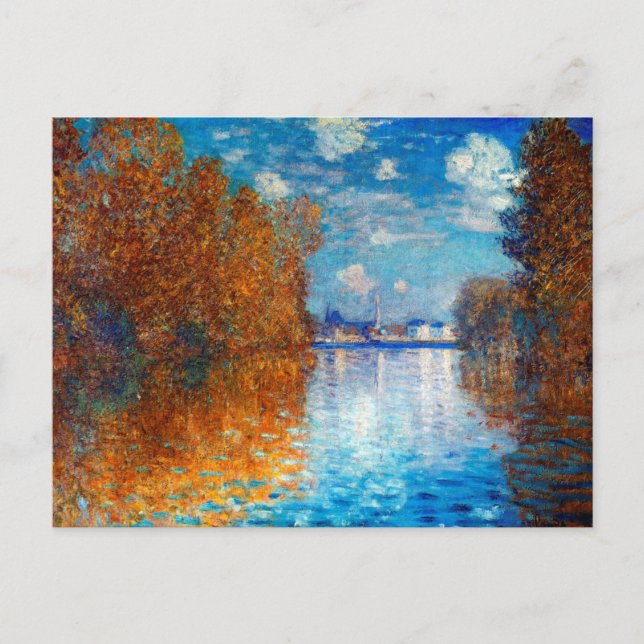 Autumn Effect in Argenteuil by Monet Postcard (Front)