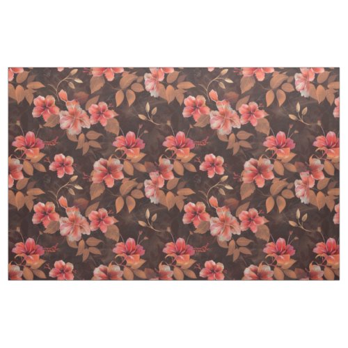 Autumn Elegance Floral Tapestry Fabric
