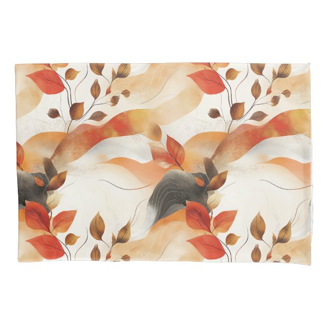 Autumn Elegance Seamless Pattern Pillow Case (Front)