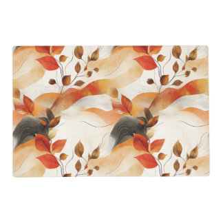 Autumn Elegance Seamless Pattern Placemat
