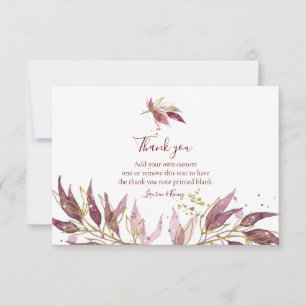 Autumn Elegance Thank You Cards