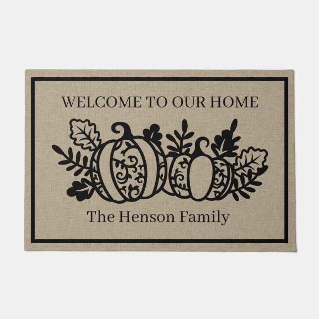 Autumn Elegance Welcome Doormat (Front)
