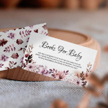 Autumn Elegant Purple Flowers Books For Baby