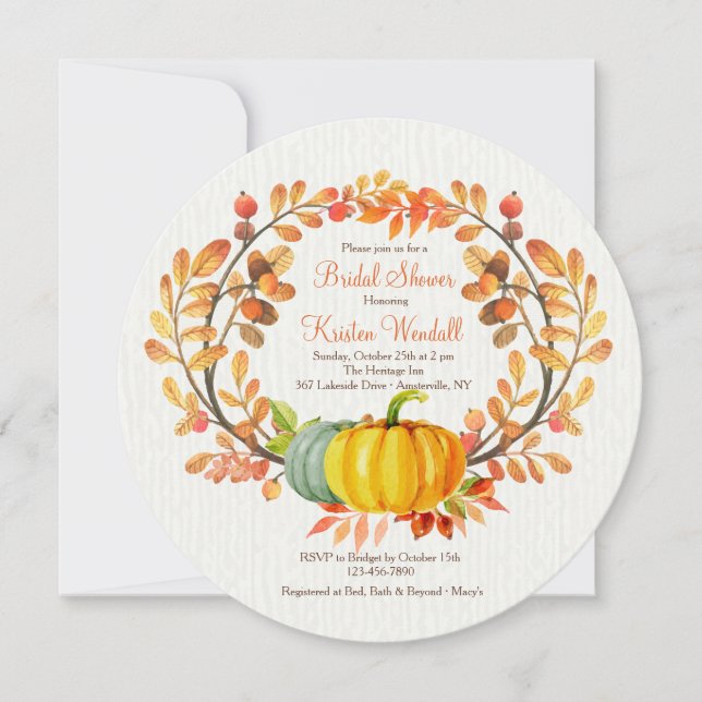 Autumn Elements Invitation (Front)
