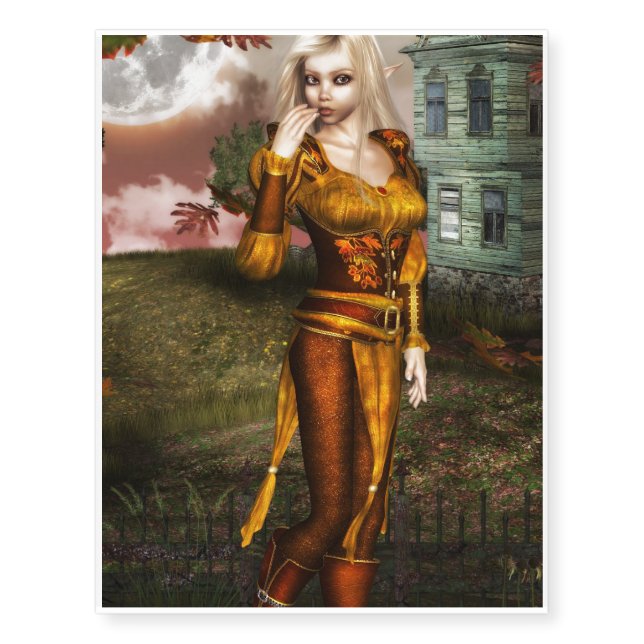 Autumn Elf Temporary Tattoos (Front)