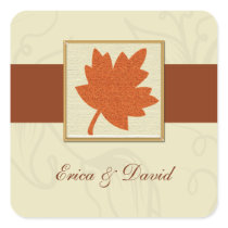 autumn envelope seal