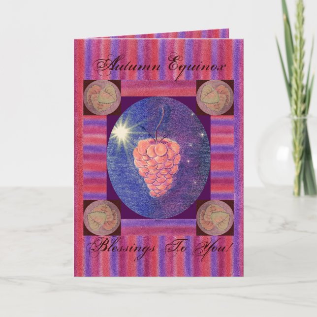 Autumn Equinox Blessings Card (Front)