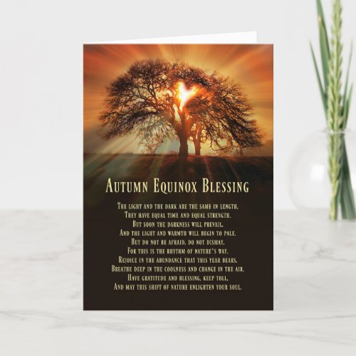 Autumn Equinox Blessings Cards Mabon Cards