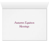 Autumn Equinox Cards (Inside Horizontal (Bottom))