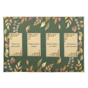Autumn Equinox Tarot & Oracle Card Spread Cloth Placemat