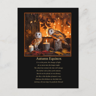 Autumn Equnoix Mabon Pagan Wicca  Holiday Postcard