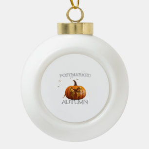 Autumn Essential T-Shirt Ceramic Ball Christmas Ornament