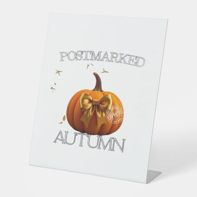 Autumn Essential T-Shirt Pedestal Sign (Front)