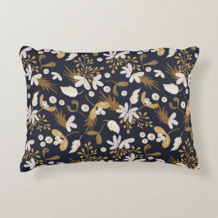 Autumn Evening Bloom Accent Pillow