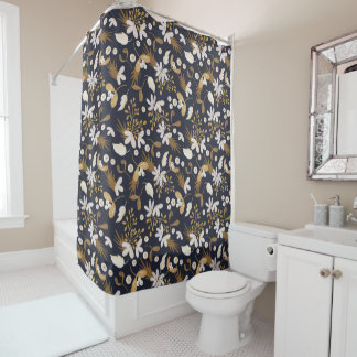 Autumn Evening Bloom Shower Curtain