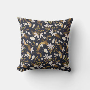 Autumn Evening Bloom Throw Pillow