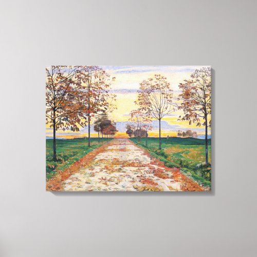 Autumn Evening by Ferdinand Hodler Canvas Print