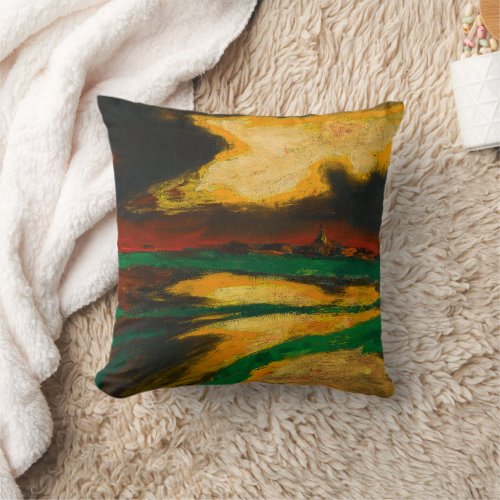 Autumn Evening  Emil Nolde  Throw Pillow