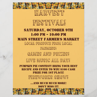 Autumn Event - All text can be changed. Flyer