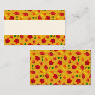 Autumn Event Fall Foliage Flat Place Card
