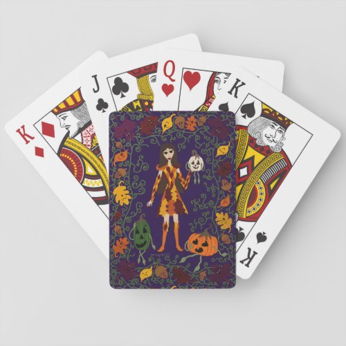 Autumn Faerie Poker Cards
