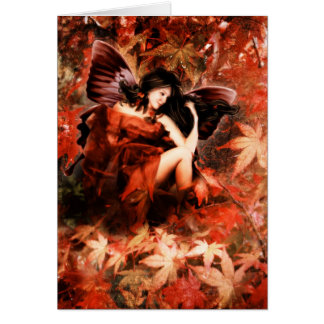 Autumn Fairy Card