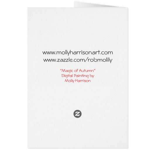 Autumn Fairy Fantasy Art (Back)