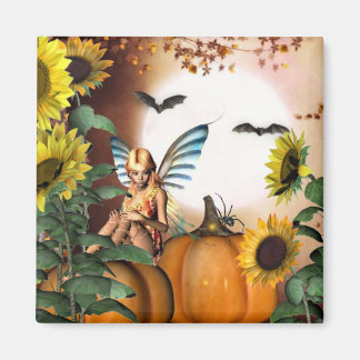Autumn fairy garden magnet