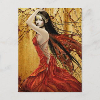 Autumn Fairy Postcard