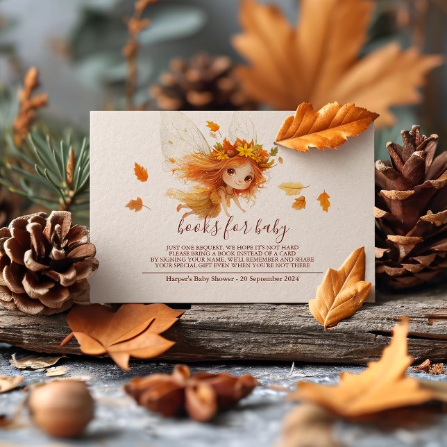 Autumn Fairy Woodland  Enclosure Card (Step into an enchanting autumn forest where fairies flutter, and woodland )