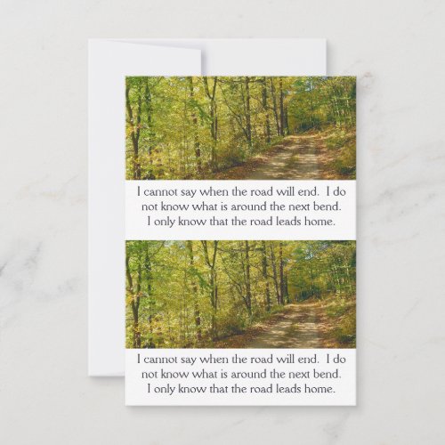 Autumn Faith Road Inspiration Card