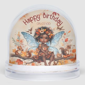 Autumn Fall African Fairy Woodland Animal Birthday