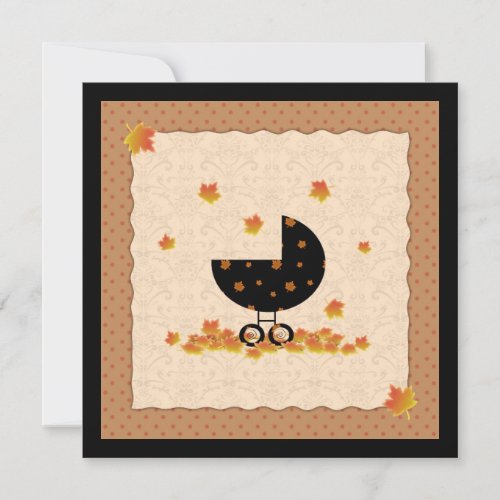 Autumn Fall Baby Shower Invites Gender Neutral
