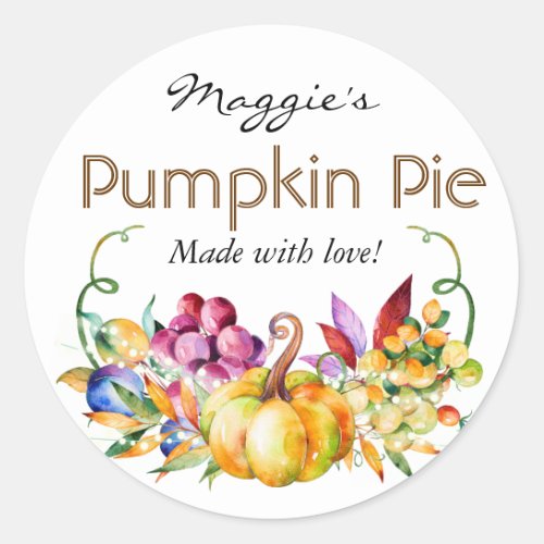 Autumn Fall Baking Pie or Jar Labels