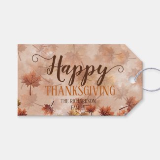 Autumn Fall Brown Leaves Happy Thanksgiving