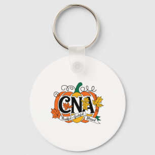 Autumn Fall Cna Thanksgiving Grateful Blessed Pump Keychain