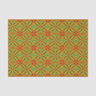 Autumn Fall Colors Abstract Geometric Design Tissue Paper