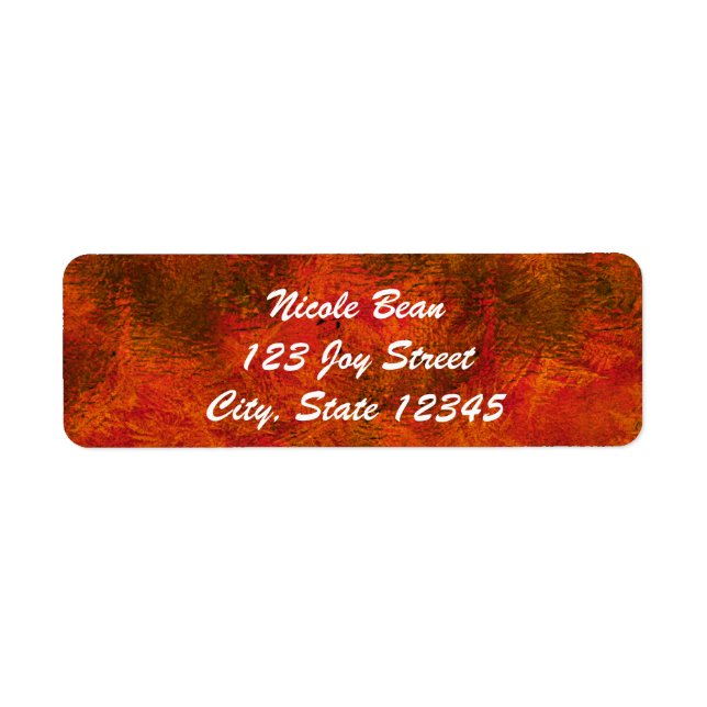 Autumn Fall Colors Invitation Label (Front)