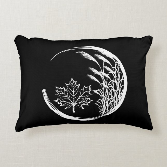 Autumn / Fall Crest Accent Pillow (Front)