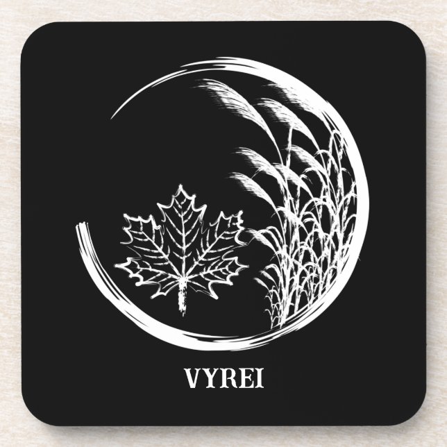 Autumn / Fall Crest Beverage Coaster (Front)