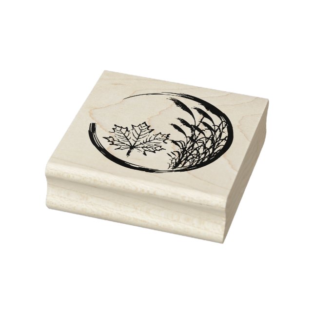 Autumn / Fall Crest Rubber Stamp (Stamp)