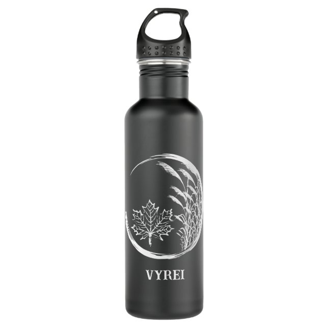 Autumn / Fall Crest Stainless Steel Water Bottle (Front)