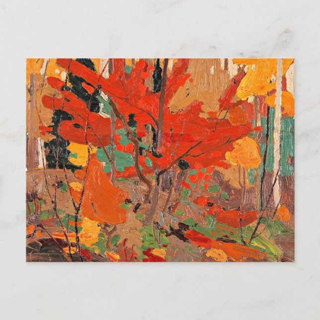 Autumn-Fall, fine art by Tom Thomson, Postcard (Front)